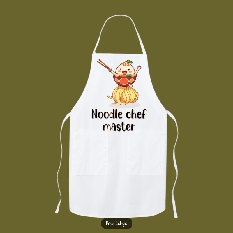 Funny Bouncing Ramen Apron - Giant Noodle Chef Noodle Bowl