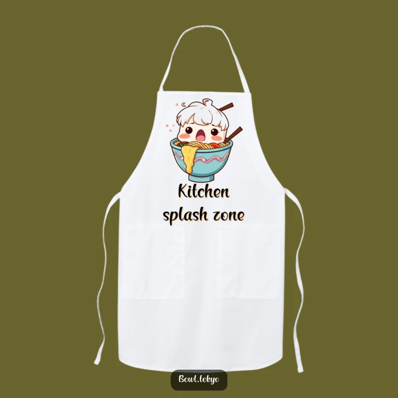 Funny Chef Ramen Splash Apron, a Shocking and Humorous Kitchen Gift