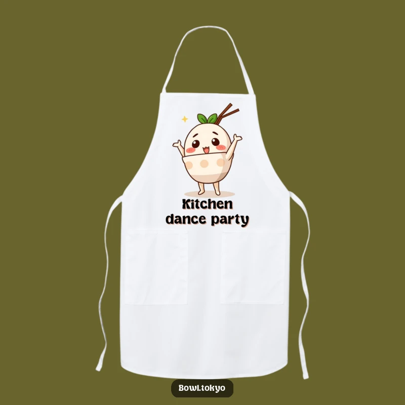 Funny Cute Ramen Bowl Apron: Cook with Moves, a Silly Dance Chef’s Essential