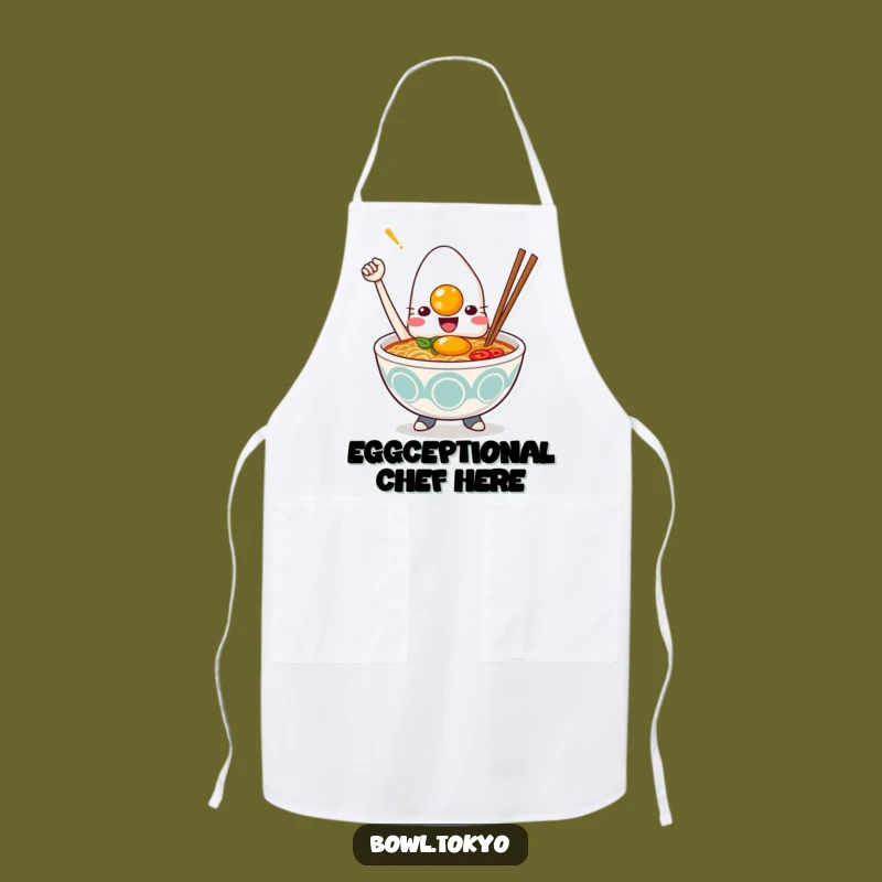 Funny Kawaii Ramen Apron: Triumphant Noodle Bowl Chef, Perfect Funny Gift