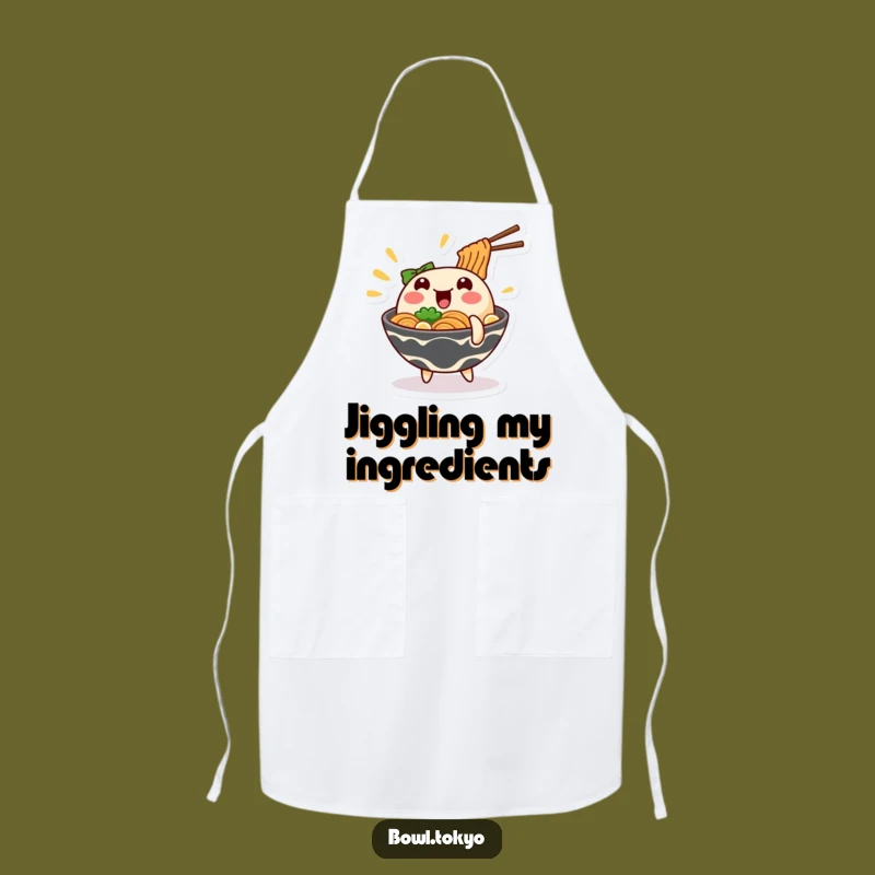 Funny Wobbling Ramen Apron: Cook with Comical Instability