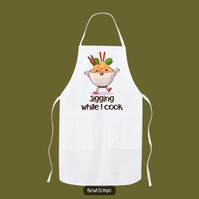Funny Happy Ramen Apron: Cook with Joyful Moves