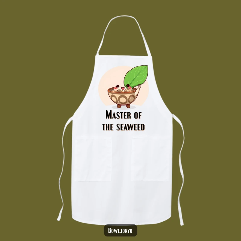 Funny Happy Ramen Nori Apron: Cook with Joy and Humorous Flair