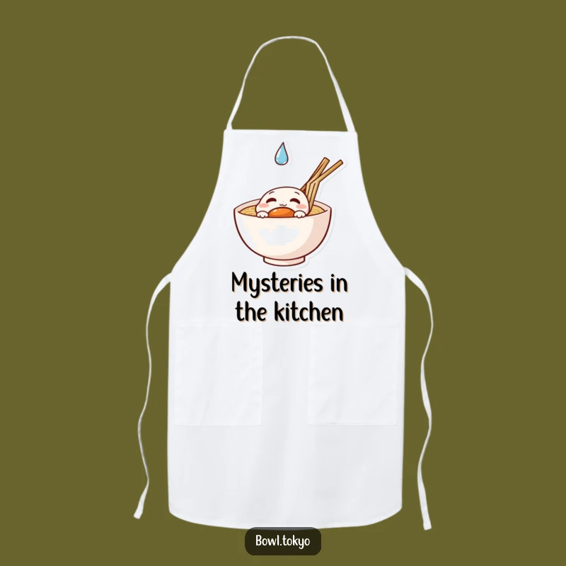 Funny Curious Ramen Apron: Investigate Your Culinary Creations