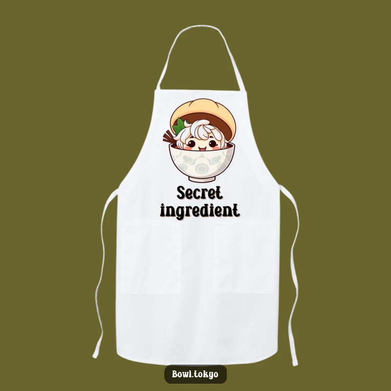 Funny Ramen Mischief Apron: Chef Noodle Character Steamed Bun Kitchen Gift