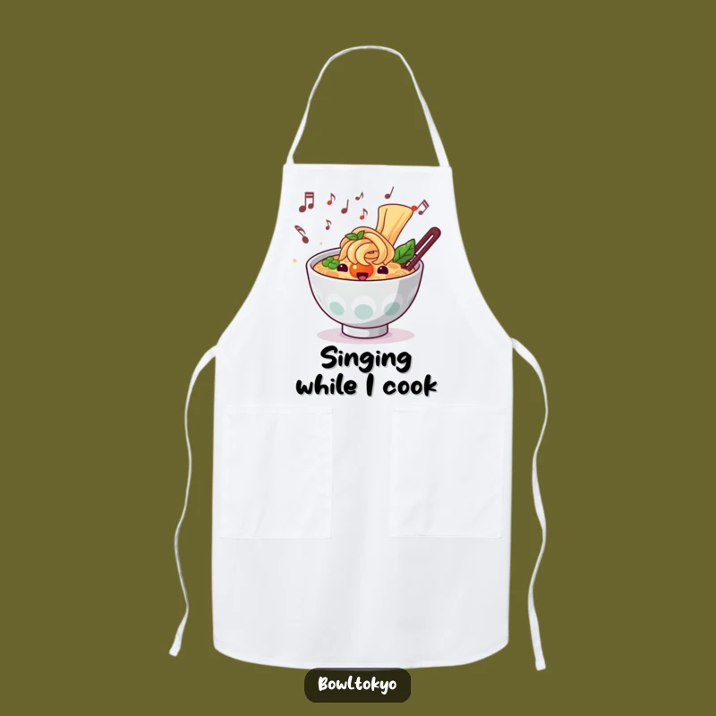 Funny Musical Ramen Apron: Cook to the Beat!