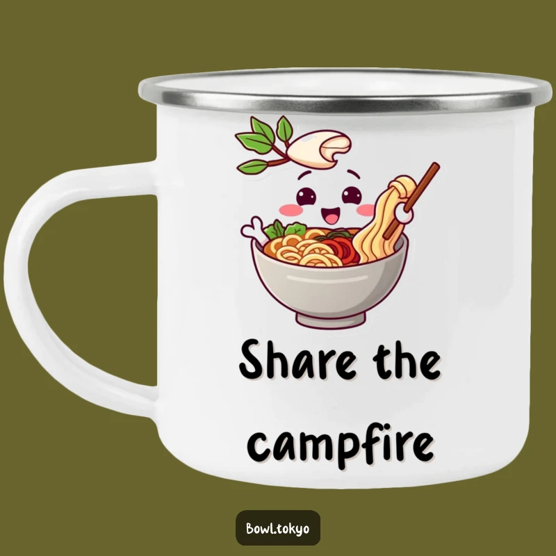 Durable Funny Noodle Pal Camping Mug - Share Warmth on Adventures!