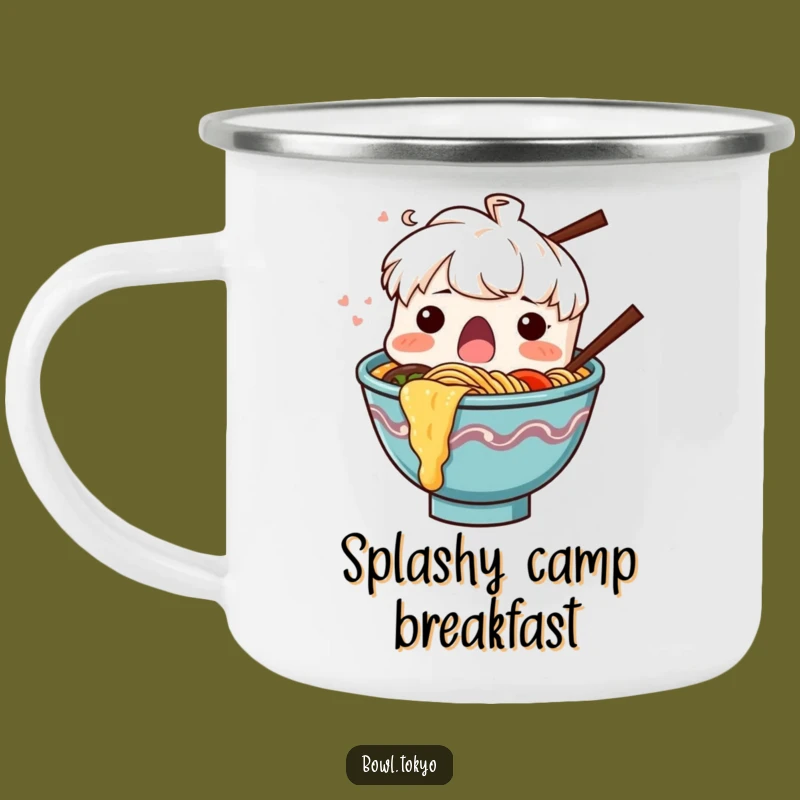 Funny Adventure Ramen Splash Camping Mug, a Shocking Durable Gift