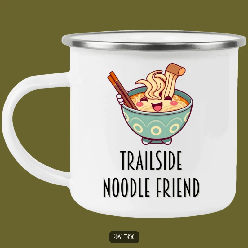 Funny Trail Greeting Ramen Camping Mug, a Cute and Durable Gift