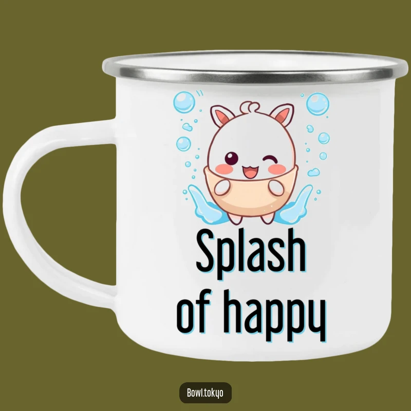 Funny Kawaii Broth Camping Mug: Durable Splashing Character Cup, Epic Funny Gift for Outdoors