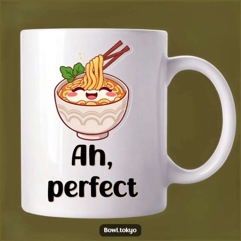 Funny Ramen Bowl Content Sigh Mug: Relaxing Gift for Happy Foodies