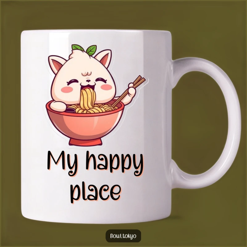 Funny Ramen Bowl Slurping Noodles Mug - A Hilarious Gift for Noodle Lovers