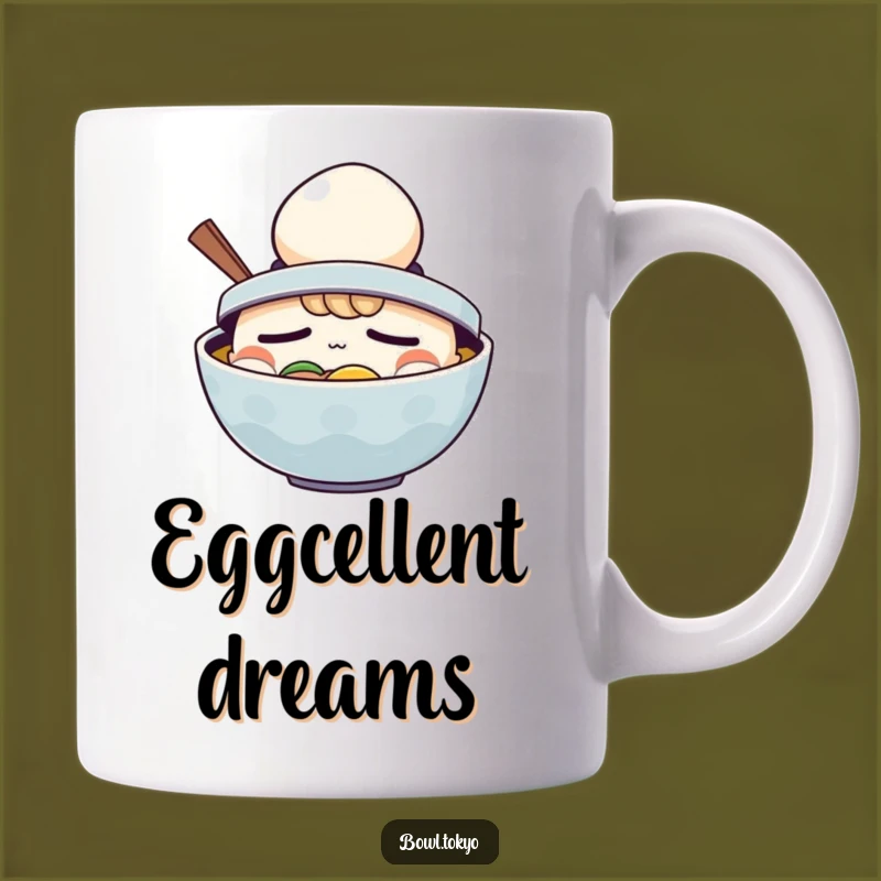 Funny Sleepy Ramen Egg Hat Mug: Hilarious Gift for Tired Foodies