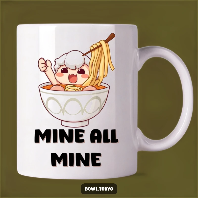 Funny Ramen Bowl Nori Grab Mug: A Hilarious Foodie Gift for Ramen Lovers