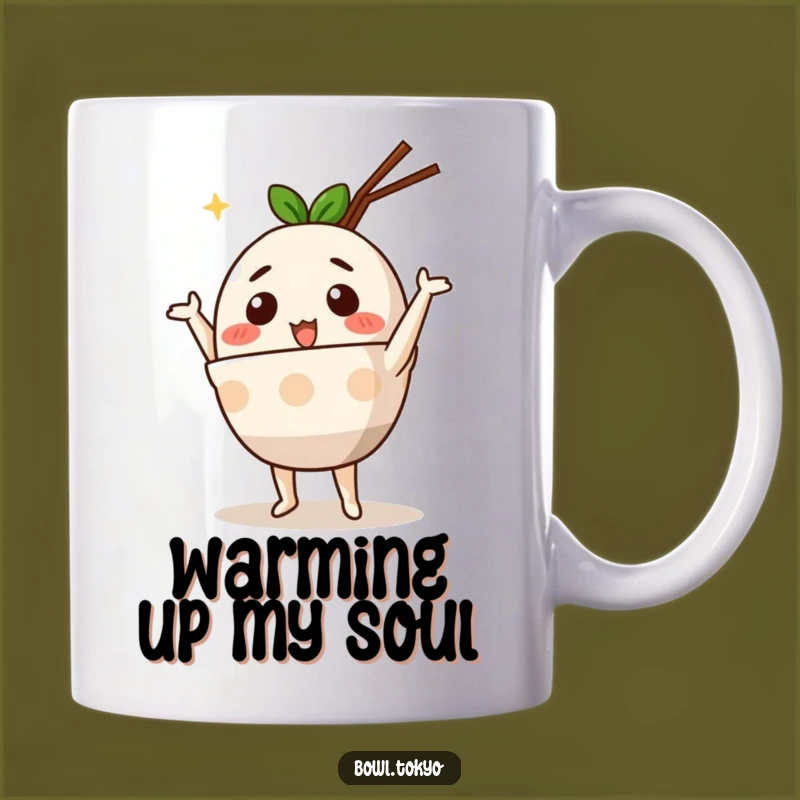 Funny Cute Ramen Bowl Mug: Silly Dance Moves for Your Morning Brew, Perfect Funny Gift