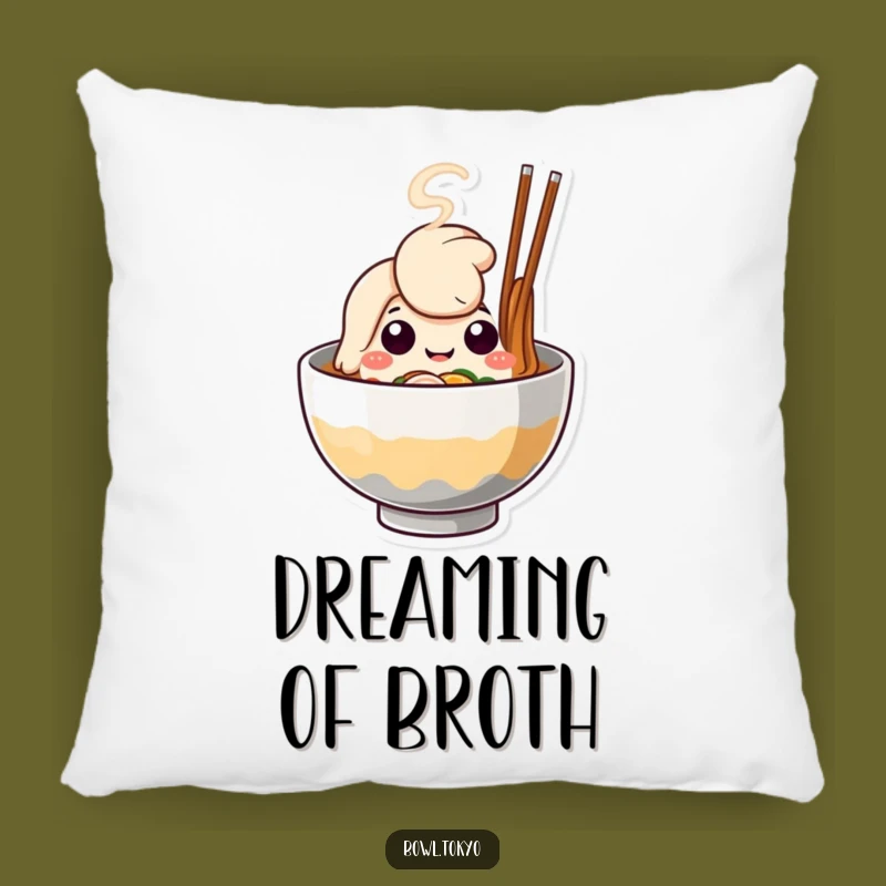 Funny Comforting Ramen Bowl Pillow, a Cute and Happy Decorative Gift