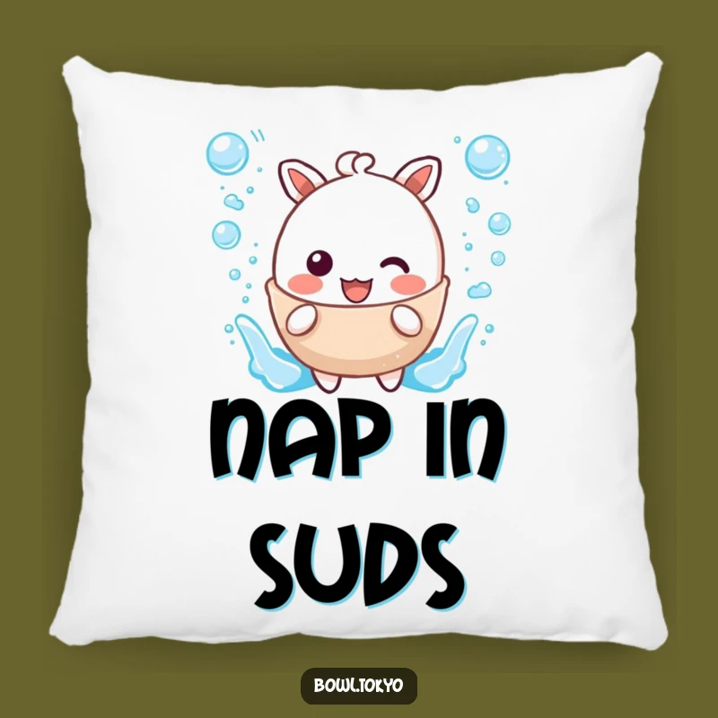 Funny Kawaii Broth Pillow: Soft Splashing Character Cushion, Sweet Funny Gift for Cozy Vibes