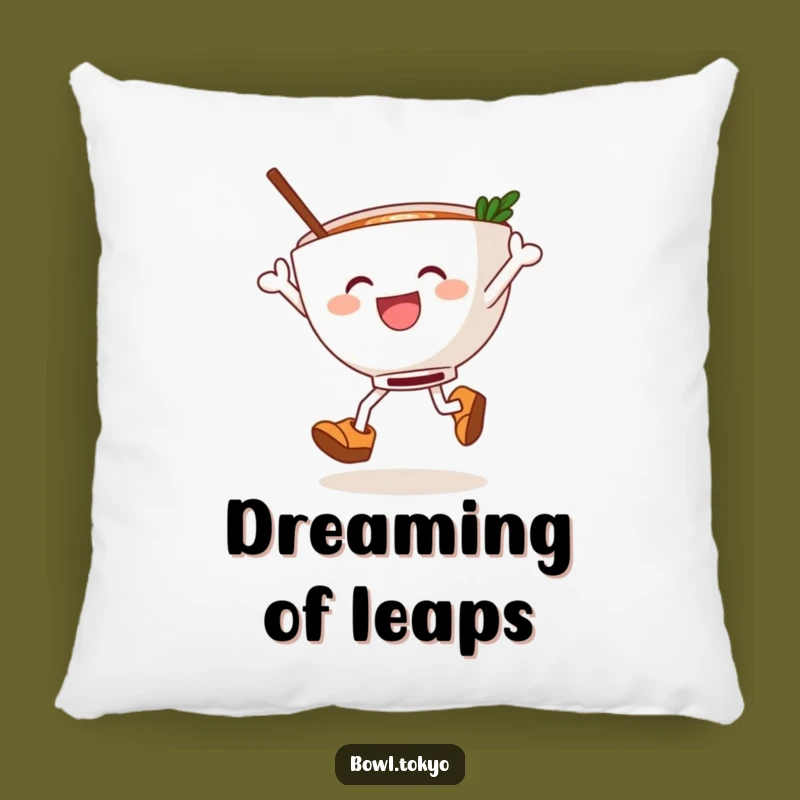 Funny Ramen Clog Dancer Pillow, Cozy Noodle Bowl Cushion for Comfy and Hilarious Home Decor Gifts