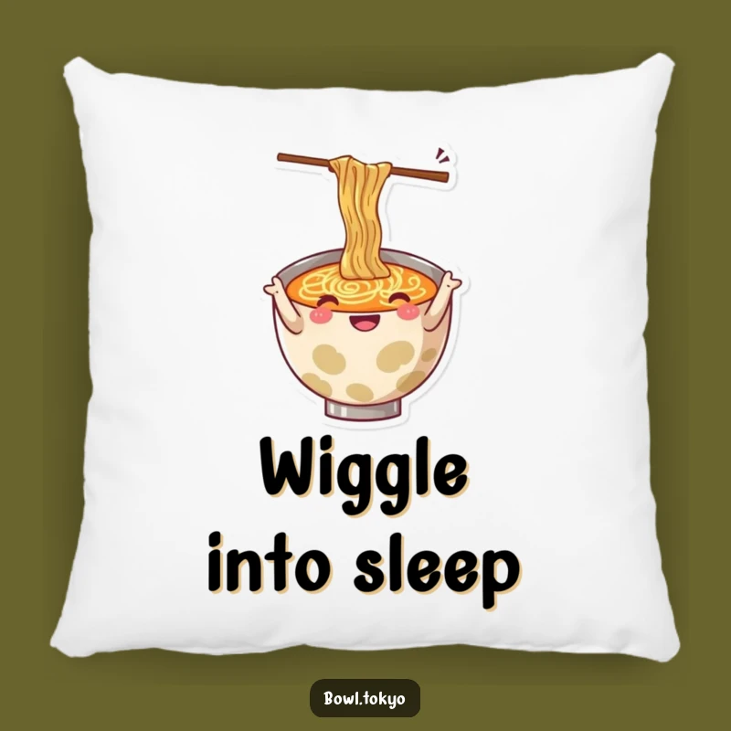 Funny Ramen Gesturing Pillow: Cozy Wiggling Chopsticks Cushion, Sweet Funny Gift for Homes