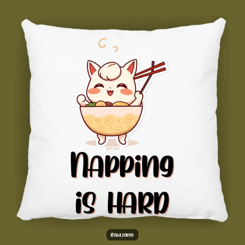 Funny Kawaii Ramen Juggling Pillow: Cheerful Cushion, Cozy Gift