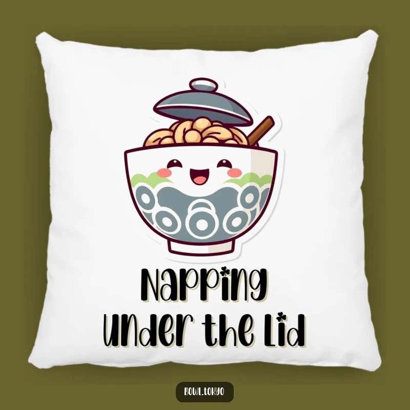 Funny Ramen Bowl Pillow - Cozy Joy With This Happy Noodle Friend Gift