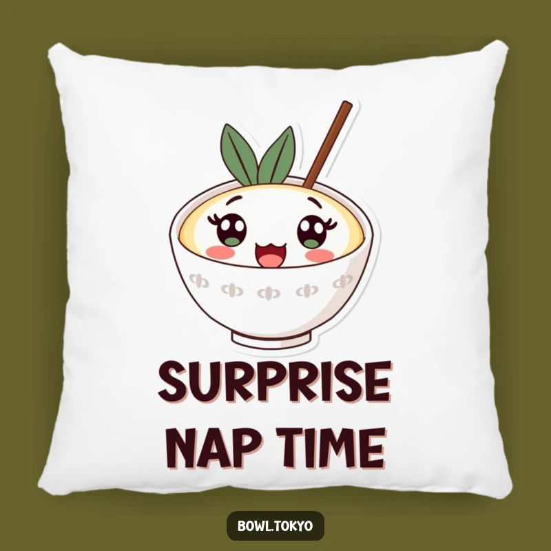Funny Kawaii Ramen Surprise Pillow: Wide Eyes Cushion, Cozy Gift