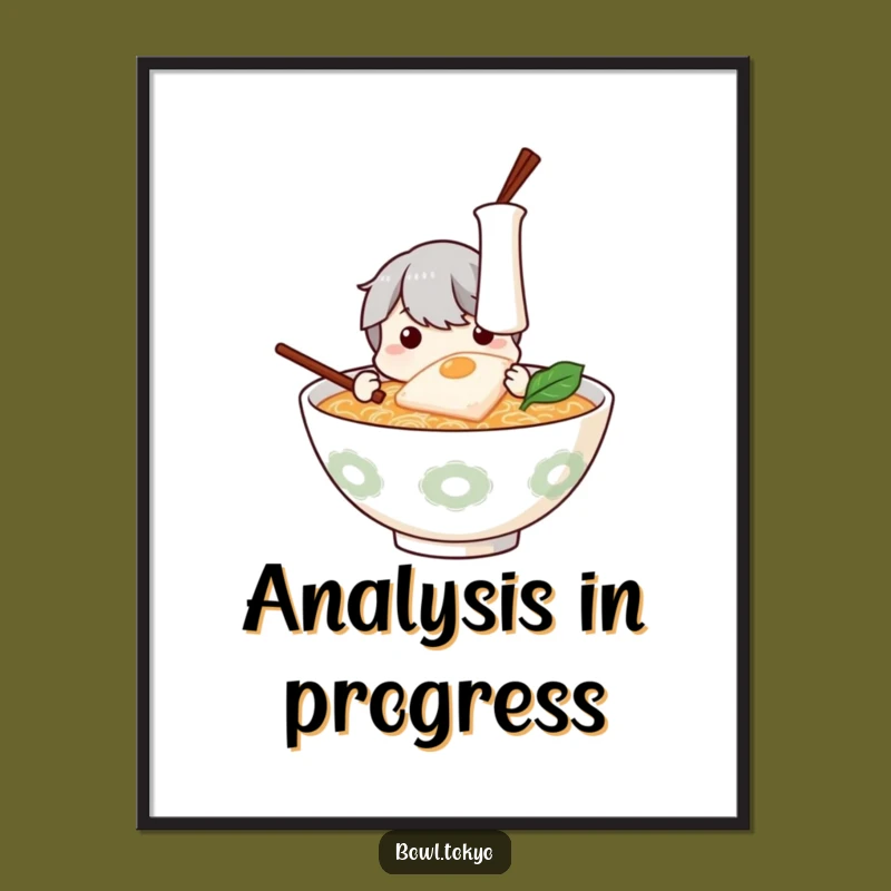 Funny Ramen Kamaboko Wonder Art Print: Whimsical Digital Download for Decor