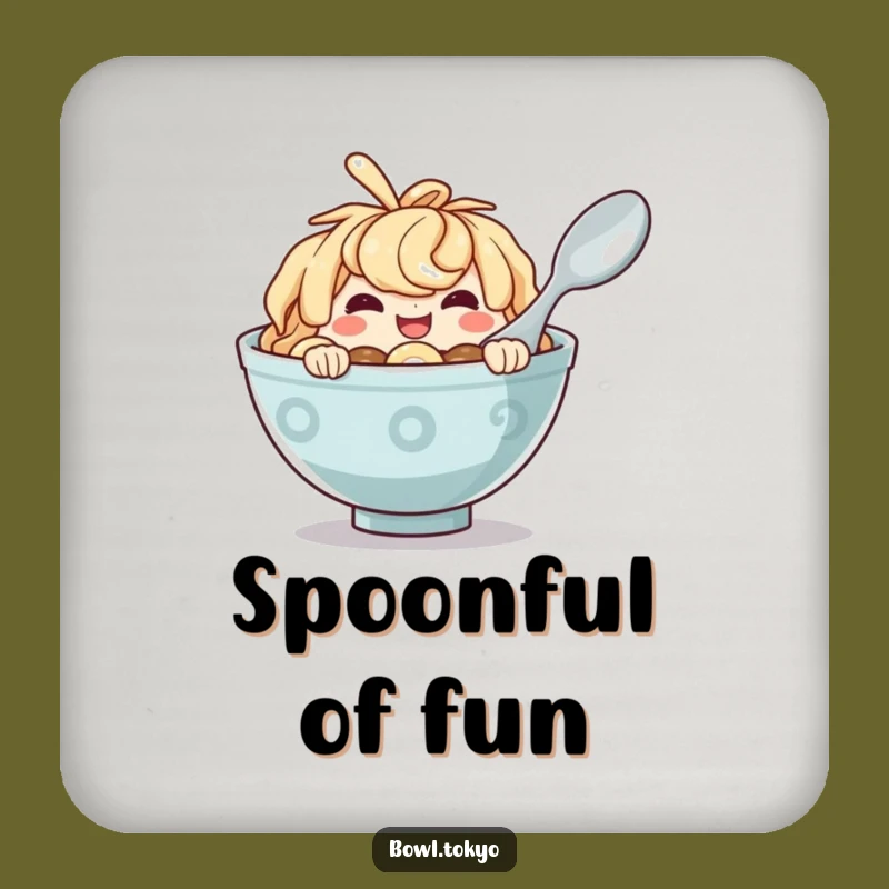 Funny Ramen Bowl Coaster - Protect Surfaces With Cheeky Noodle Art Gift