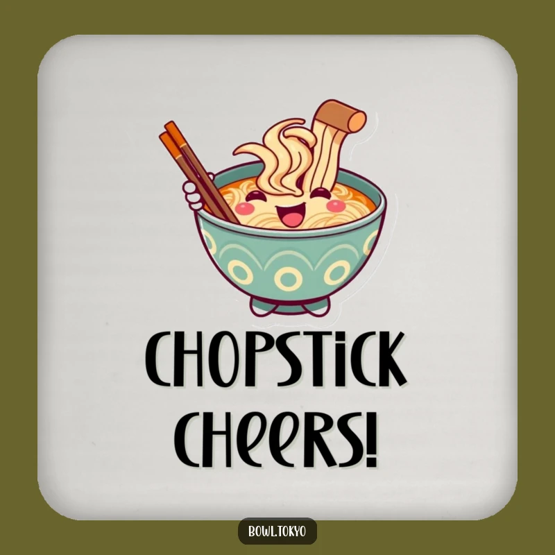Funny Welcoming Ramen Bowl Coaster Set, a Cute and Protective Gift