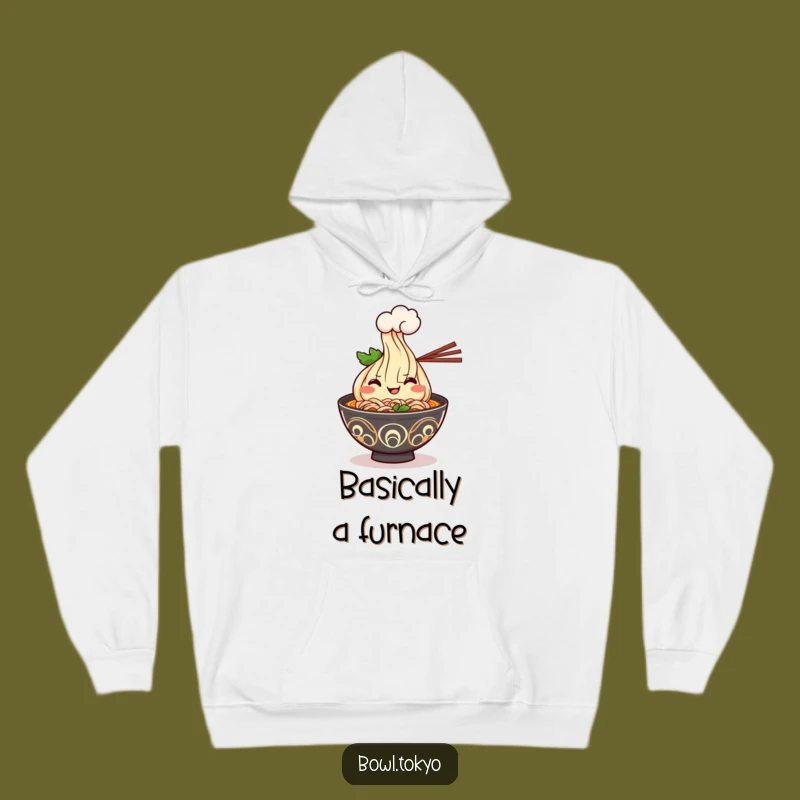 Cozy Funny Kawaii Ramen Hoodie - Cheerful Steaming Bowl for Ultimate Comfort