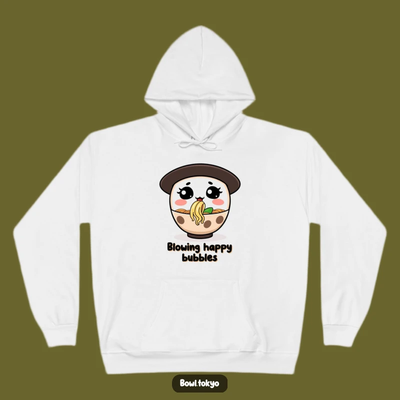 Funny Ramen Noodle Bubble Hoodie: Cozy Silly Bowl Character Gift