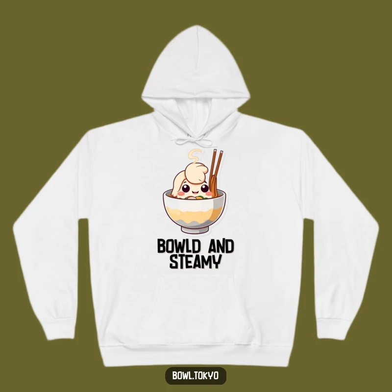 Funny Cozy Ramen Bowl Hoodie, a Warm and Cheerful Gift for Noodle Lovers