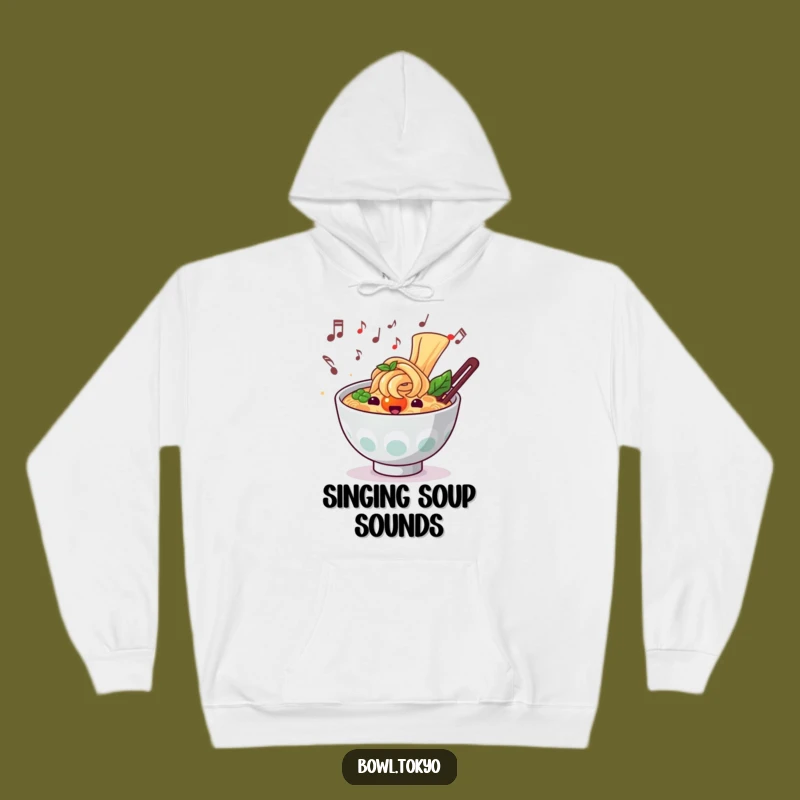 Funny Musical Ramen Hoodie: Cozy Comfort with a Melodious Twist