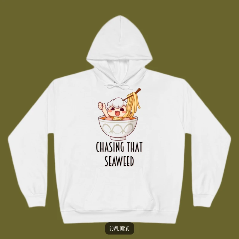 Funny Ramen Bowl Nori Quest Hoodie: Cozy and Hilarious Gift for Pasta Fans