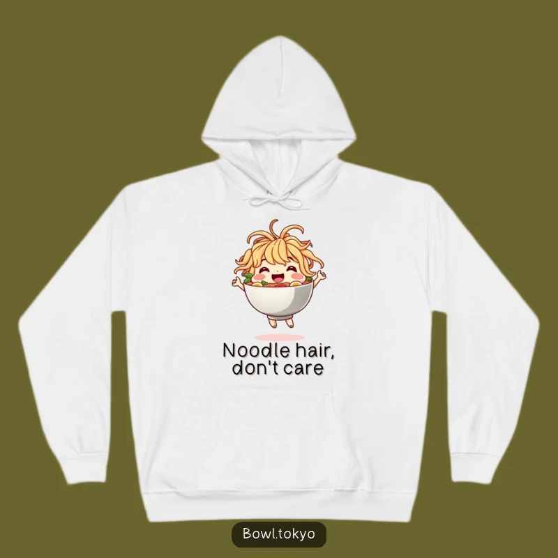 Funny Ramen Hoodie - Cozy Dancing Noodle Bowl Character Sweatshirt