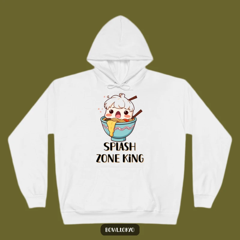 Funny Shocked Ramen Bowl Hoodie, a Warm and Humorous Gift