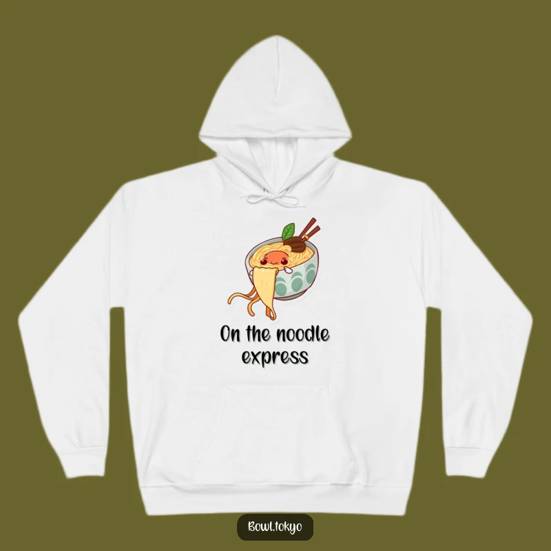 Funny Ramen Slide Hoodie: Cozy Noodle Rider Sweatshirt, Best Funny Gift for Cold Days