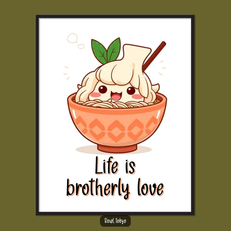 Free Printable Wall Art: Cozy Kawaii Ramen Steam Dream Art