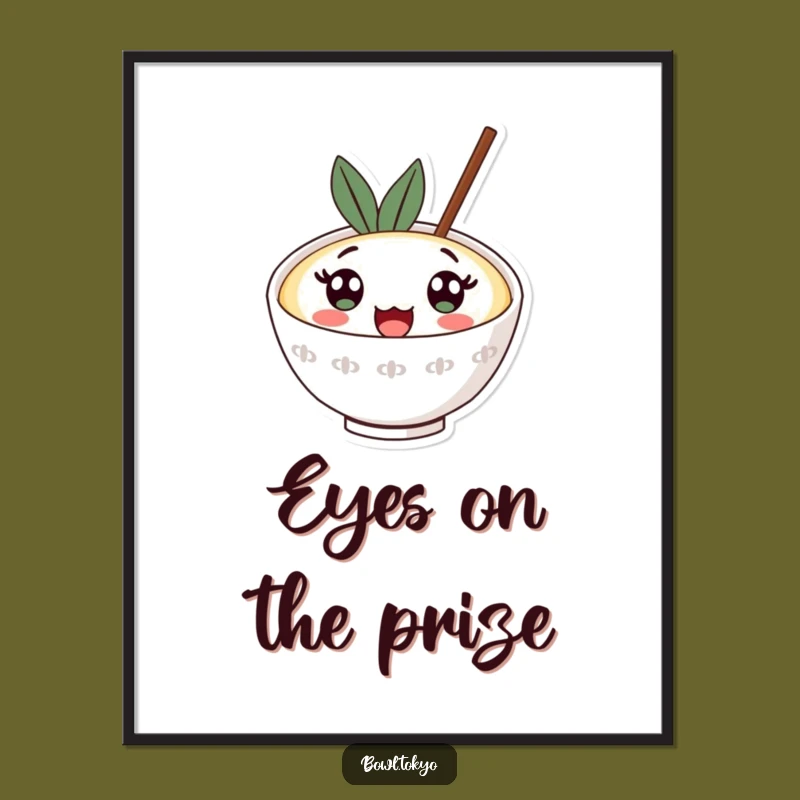 Free Printable Wall Art: Funny Surprised Ramen Kawaii Bowl Downloadable Art