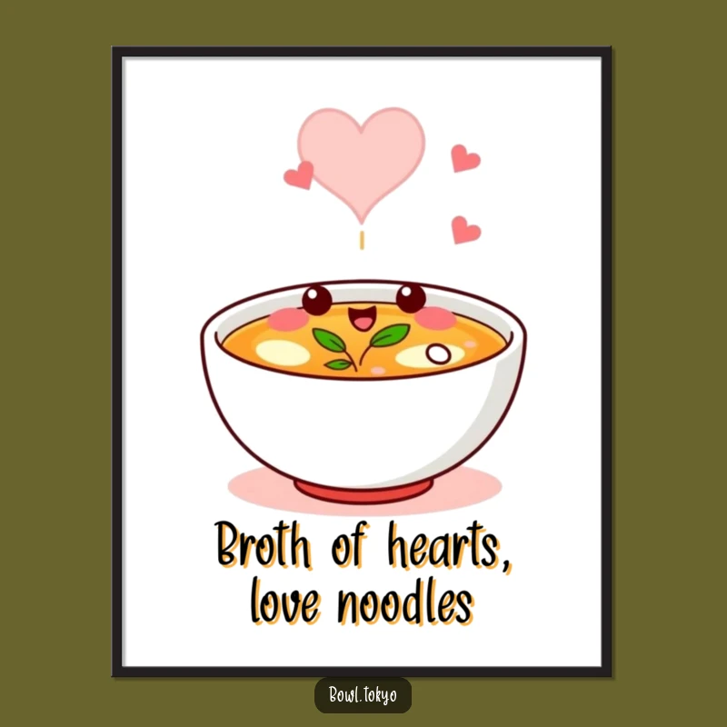 Funny Free Printable Wall Art: Broth Heart Wink - Downloadable Decor