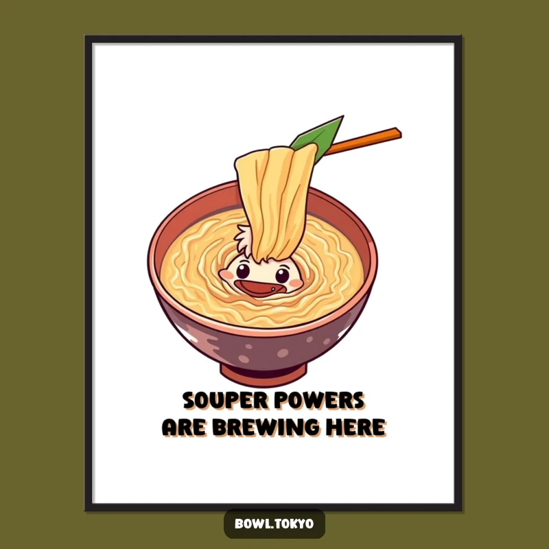 Free Printable Wall Art: Ramen Soup Vortex - Curious Downloadable Decor