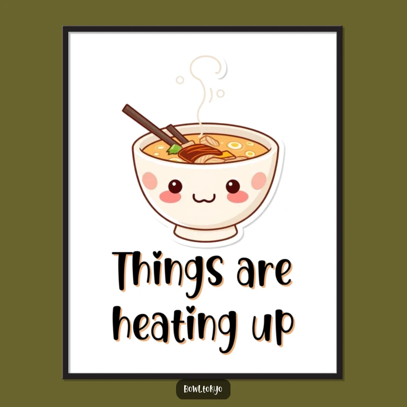 Free Printable Wall Art: Funny Mischievous Ramen Peekaboo Steam Downloadable Art