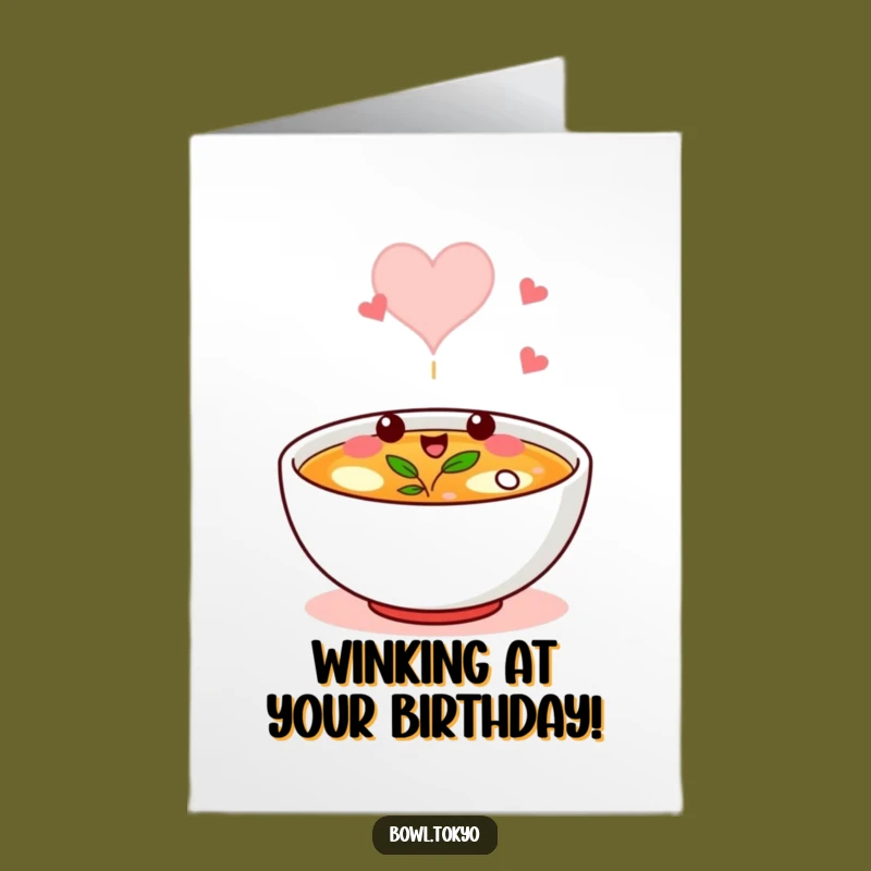 Free Printable Birthday Card: Broth Heart Wink - Funny Downloadable Gift