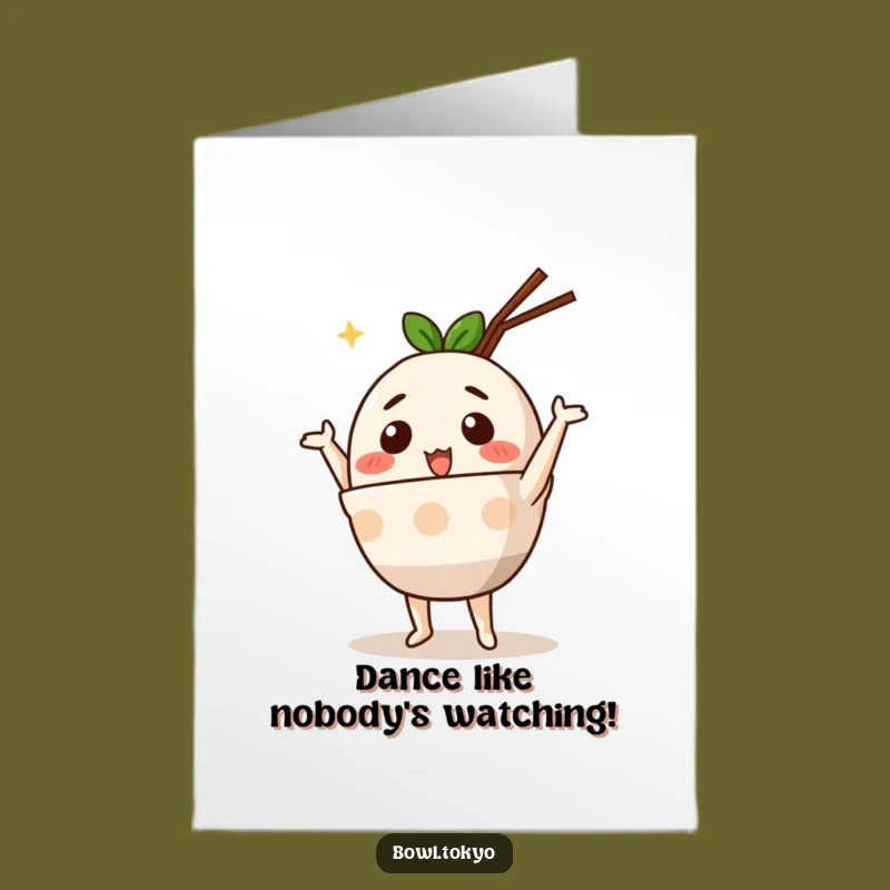 Free Printable Birthday Card: Dancing Ramen Bowl for a Fun Downloadable Gift!