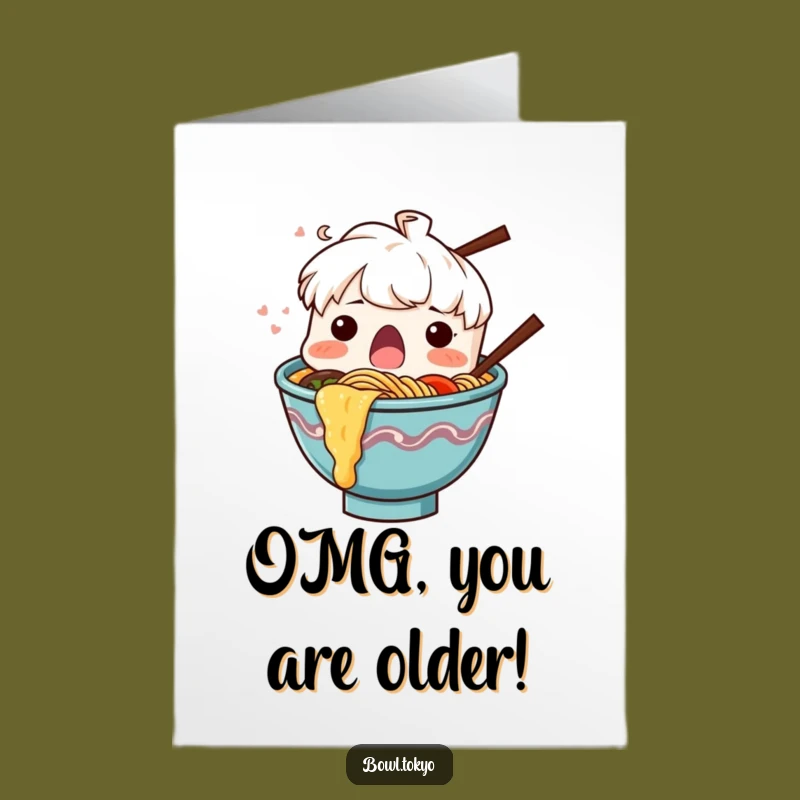 Free Printable Birthday Ramen Card: Noodle Splash Surprise - Funny Downloadable Gift!
