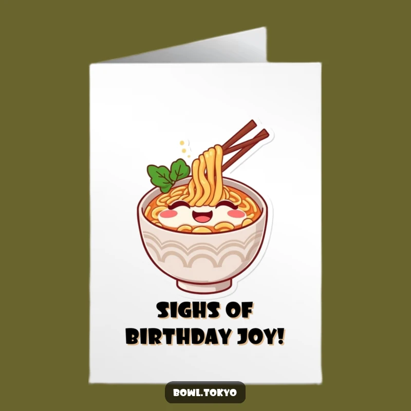 Free Printable Ramen Birthday Card - Blissful Sighs Downloadable Gift