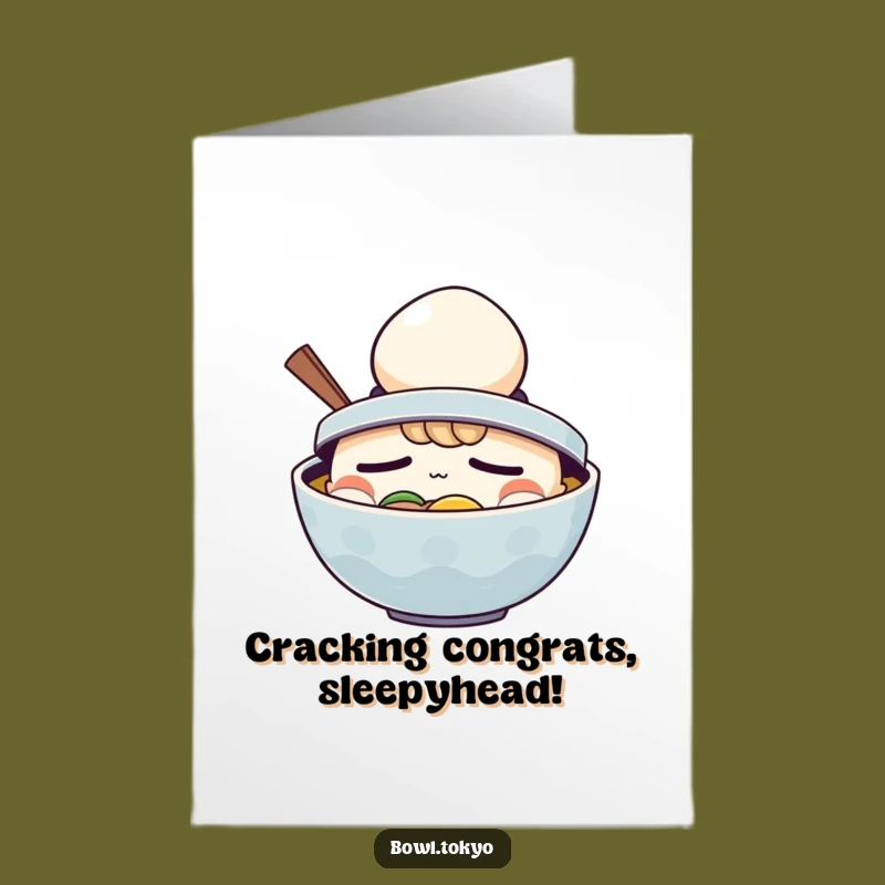 Free Printable Ramen Congrats Card - Sleepy Success Downloadable Gift
