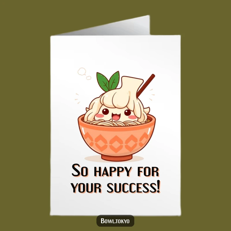 Free Printable Congrats Card: Relaxing Ramen Celebration of Success!