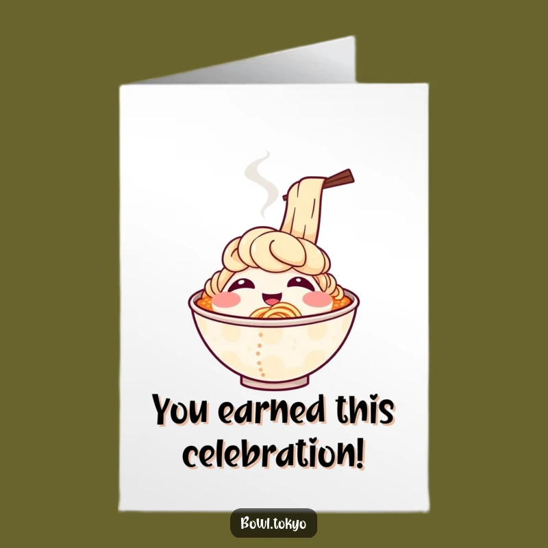 Free Printable Congrats Card: Giggling Ramen - Celebration Download!