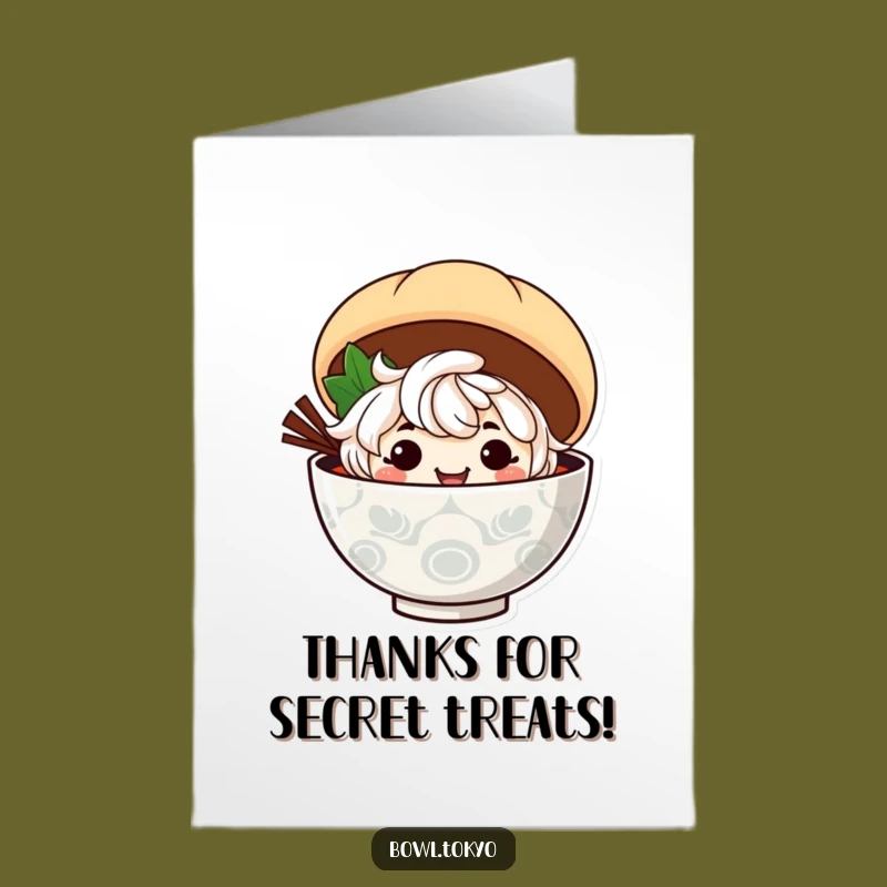 Free Printable Ramen Thank You Card: Cheeky Thanks! Funny Downloadable Note